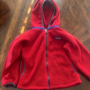 Patagonia Red Fleece Zip-Up Hoodie